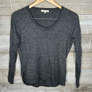 Madewell XS grey 100% merino wool lightweight sweater